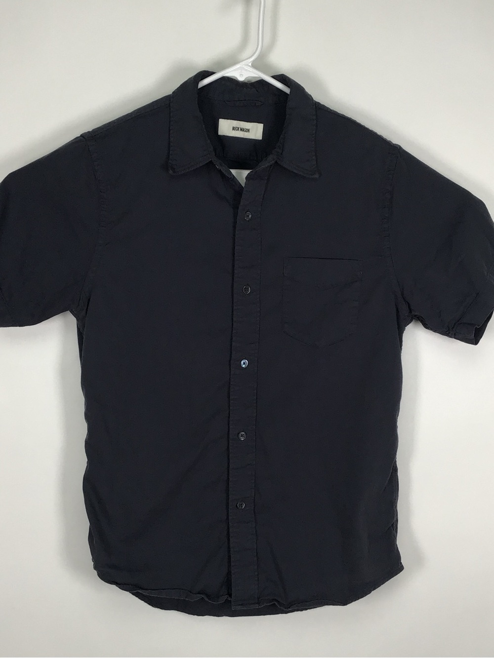 Buck Mason men’s short sleeve button up shirt medium